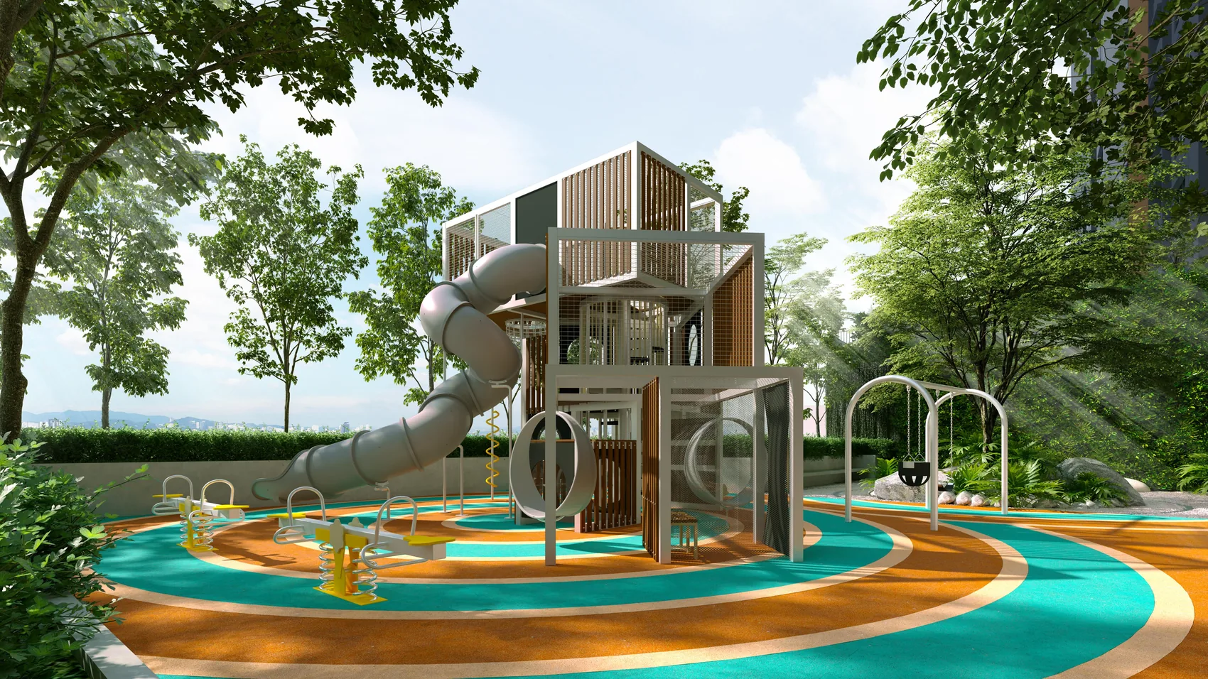 D'Evia landscaped children's playground